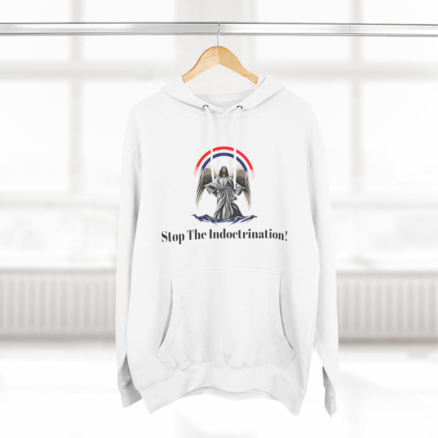 Fleece Hoodie - Jesus Save America Design