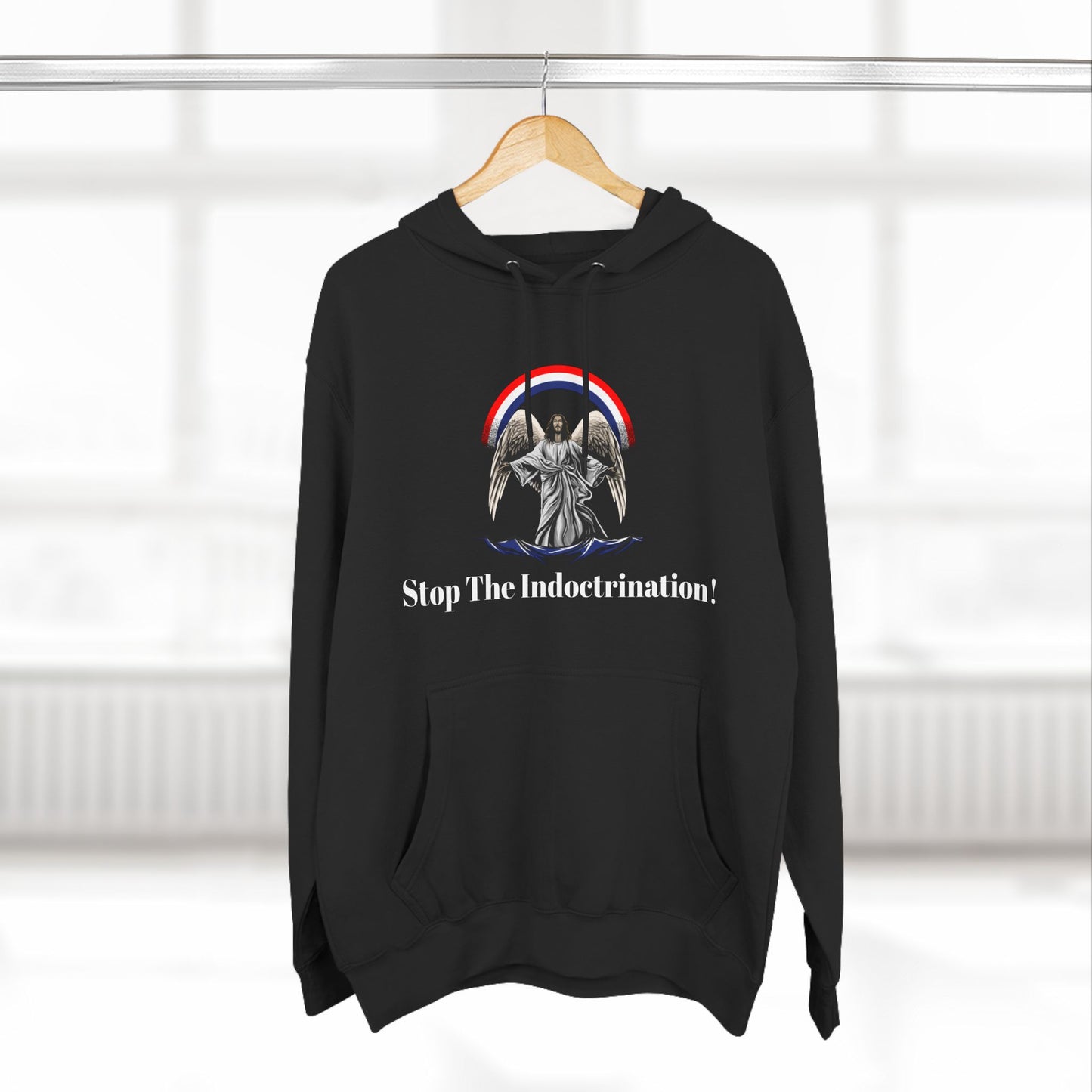 Fleece Hoodie - Jesus Save America Design