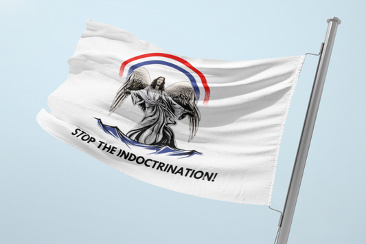 Flag - Stop The Indoctrination American Flag Edition